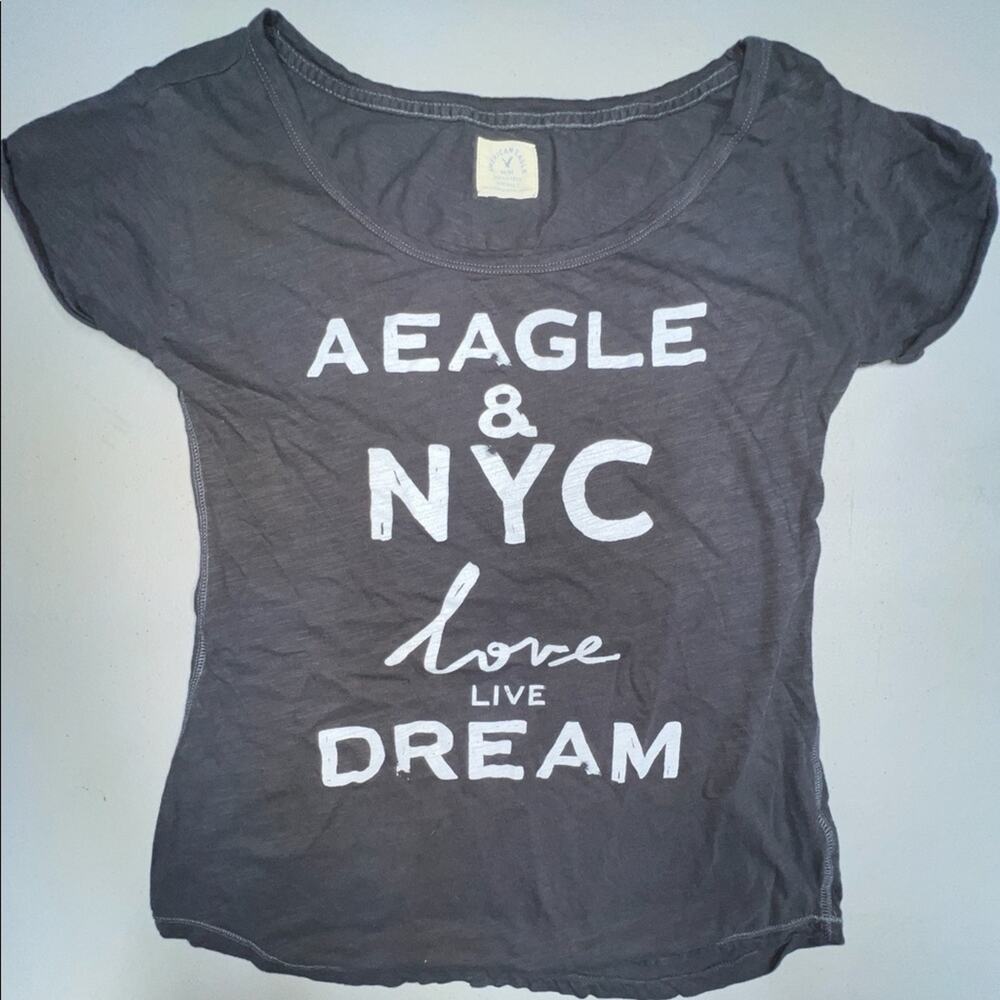 American Eagle Vintage T Gray Womens M